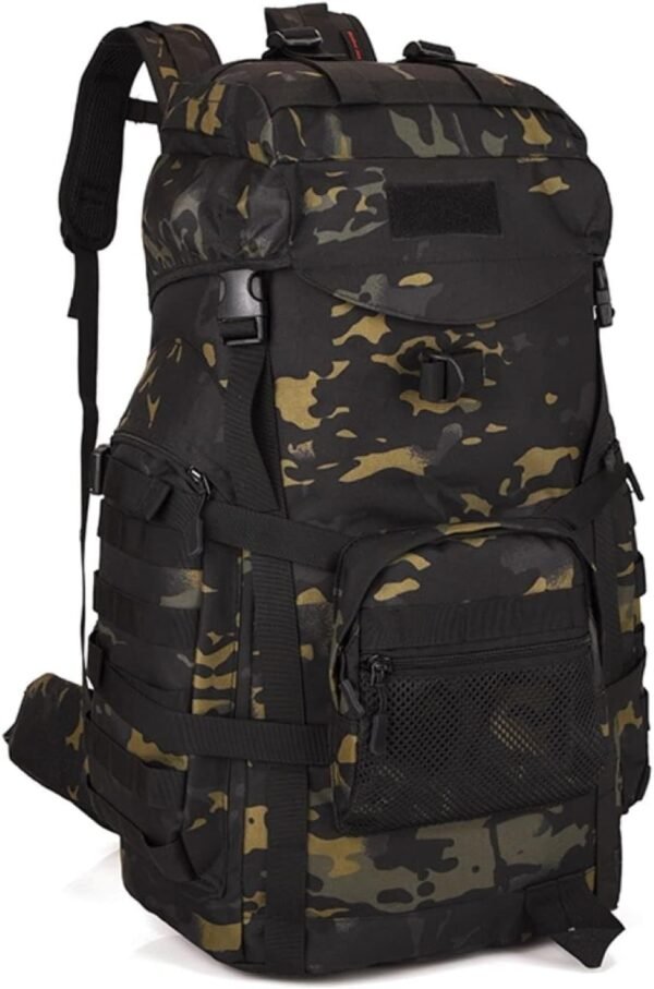 outdoor plus Extra Large Camping Backpack For Men, Military  Hiking 2 Daypack  Waterproof Backpacking Rucksack