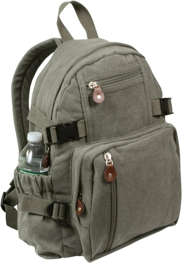 Olive Drab Vintage Compact Backpack