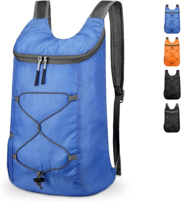 Lightweight Foldable Hiking Backpack, Ultralight Waterproof Travel & Gym Bag for Women Men (Blue)