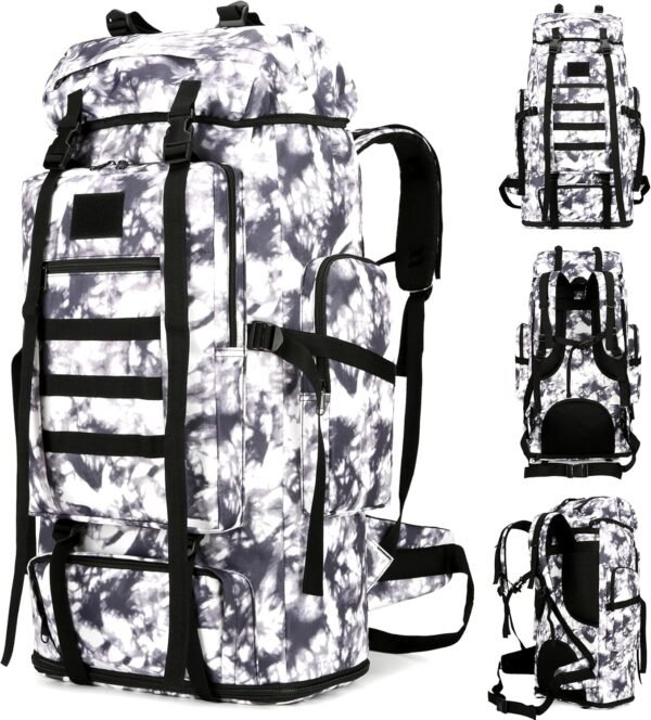 100L Hiking Backpacks Men Women Tactical Gear Back Pack  Bag Rucksack