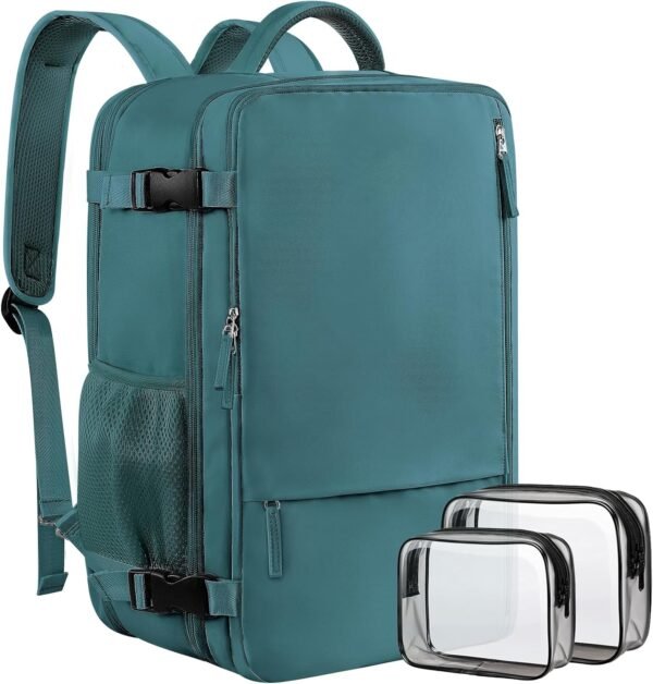 Travel Backpack for Men, 40L Carry On Backpack, 17 Inch Laptop Backpack, Waterproof Backpack, College Bookbag, Laptop Backpack, Backpack for Women