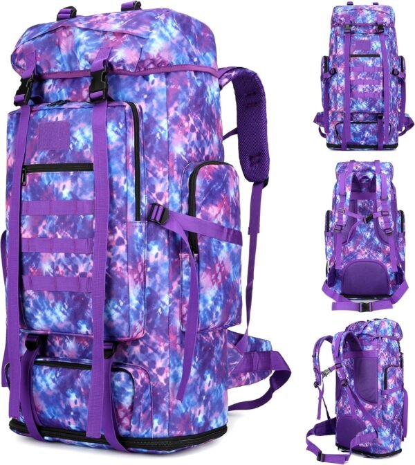 100L Hiking Backpacks Men Women Tactical Gear Back Pack  Bag Rucksack